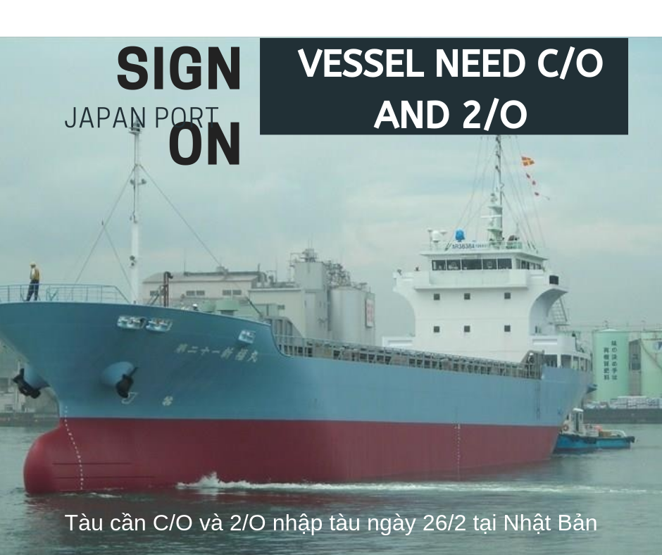 Tuyển C/O và 2/O hạng 2,